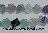 CFL304 15.5 inches 12*12mm carved cube natural fluorite beads