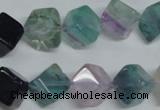 CFL311 15.5 inches 10*10mm cube natural fluorite beads