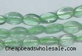 CFL335 15.5 inches 8*12mm oval natural green fluorite beads