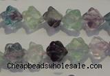 CFL481 15.5 inches 8*8mm carved cube natural fluorite beads