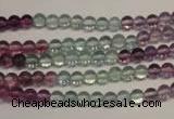 CFL550 15.5 inches 4mm round fluorite gemstone beads wholesale