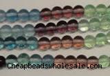 CFL551 15.5 inches 6mm round fluorite gemstone beads wholesale