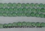 CFL601 15.5 inches 6mm round AB grade green fluorite beads wholesale