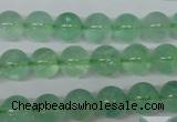 CFL603 15.5 inches 10mm round AB grade green fluorite beads wholesale