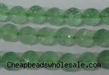 CFL623 15.5 inches 10mm faceted round green fluorite beads wholesale