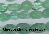 CFL655 15.5 inches 8*10mm - 9*13mm nuggets green fluorite beads