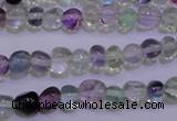 CFL721 15.5 inches 7*8mm nuggets natural fluorite beads wholesale