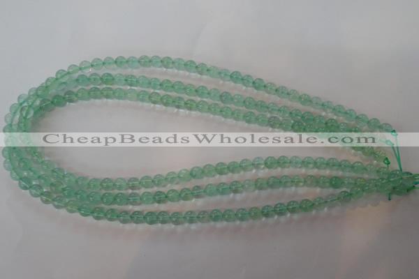 CFL851 15.5 inches 6mm round green fluorite gemstone beads