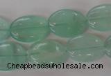 CFL866 15.5 inches 13*18mm oval green fluorite gemstone beads