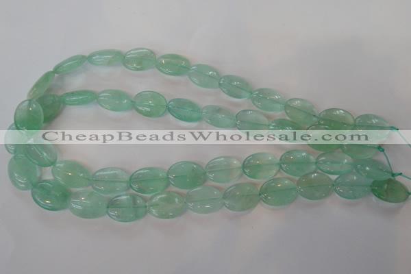 CFL866 15.5 inches 13*18mm oval green fluorite gemstone beads