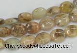 CFS201 15.5 inches 8*10mm oval natural feldspar gemstone beads