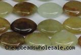 CFW135 15.5 inches 12*16mm marquise flower jade gemstone beads