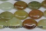 CFW136 15.5 inches 13*18mm marquise flower jade gemstone beads