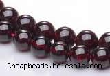 CGA07 multi sizes round natural garnet gemstone beads Wholesale