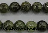 CGA132 15.5 inches 8mm round natural green garnet beads wholesale