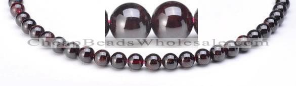 CGA17 4mm round natural garnet gemstone beads Wholesale