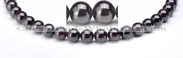 CGA18 6mm round natural garnet gemstone beads Wholesale