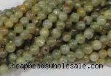 CGA201 15.5 inches 4mm round natural green garnet beads