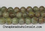 CGA203 15.5 inches 8mm round natural green garnet beads