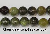 CGA204 15.5 inches 10mm round natural green garnet beads