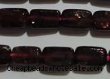 CGA403 15.5 inches 5*8mm rectangle natural red garnet beads wholesale