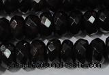 CGA459 15.5 inches 5*8mm faceted rondelle natural red garnet beads