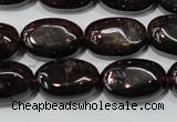 CGA470 15.5 inches 8*12mm oval natural red garnet beads