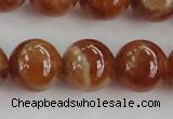 CGA504 15.5 inches 10mm round A grade yellow red garnet beads