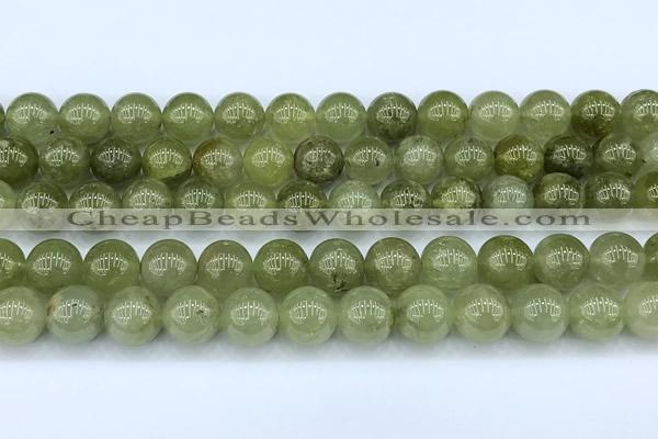 CGA847 15 inches 10mm round green garnet beads