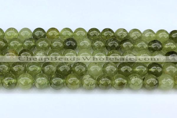 CGA852 15 inches 10mm round green garnet beads