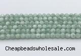 CGA912 15.5 inches 8mm faceted round green angel skin beads wholesale