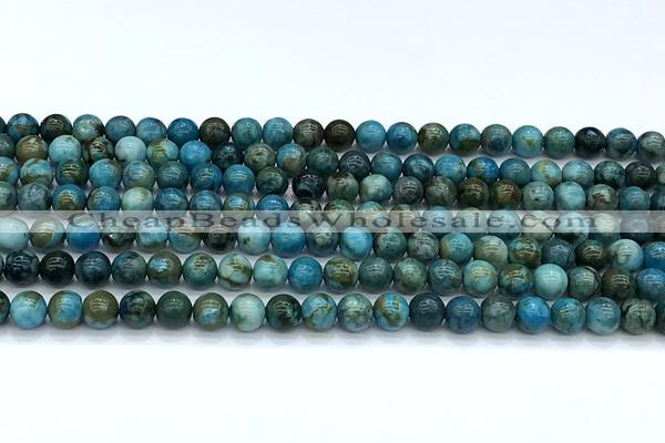 CGA926 15 inches 6mm round blue angel skin beads