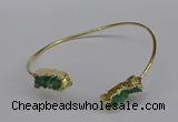 CGB1035 8*18mm - 10*20mm freeform druzy agate bangles