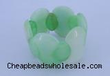 CGB150 8 inches fashion dyed white jade gemstone stretchy bracelet