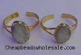 CGB2000 22*30mm - 25*30mm freeform druzy agate gemstone bangles