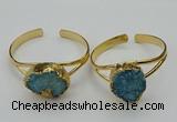 CGB2004 22*30mm - 25*30mm freeform druzy agate gemstone bangles