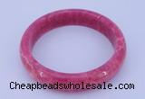 CGB201 Inner diameter 60mm fashion dyed rhodochrosite gemstone bangle