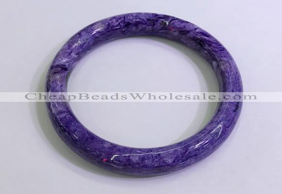 CGB2584 Inner diameter 60mm fashion charoite gemstone bracelet