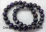 CGB2612 7.5 inches 10mm round natural sugilite beaded bracelets