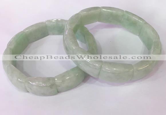 CGB2641 14*20mm faceted rectangle jade bracelets wholesale