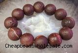 CGB3009 7.5 inches 20mm round agate bracelet wholesale