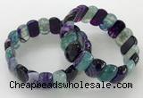 CGB3131 7.5 inches 10*20mm faceted oval agate bracelets