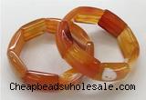 CGB3203 7.5 inches 18*29mm agate gemstone bracelets wholesale