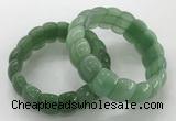 CGB3231 7.5 inches 12*20mm oval green aventurine bracelets