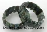 CGB3248 7.5 inches 12*25mm oval Indian agate bracelets