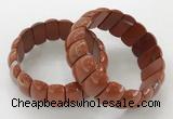 CGB3254 7.5 inches 12*25mm oval red jasper bracelets