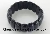 CGB3256 7.5 inches 12*25mm oval blue goldstone bracelets