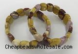 CGB3271 7.5 inches 10*15mm faceted marquise mookaite bracelets