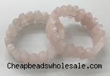 CGB3310 7.5 inches 10*20mm faceted oval rose quartz bracelets