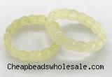 CGB3363 7.5 inches 10*15mm oval lemon quartz gemstone bracelets